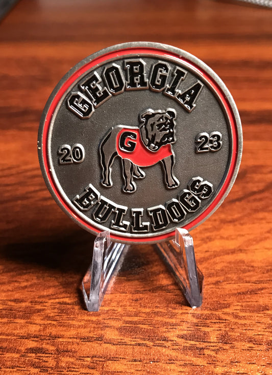 UGA 2023 Schedule Coin with holder