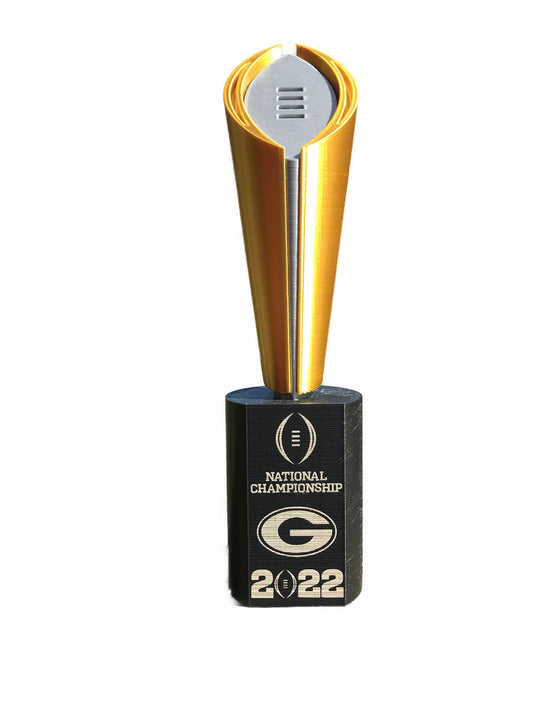 UGA 2022 Replica National Championship Trophy - laser engraved