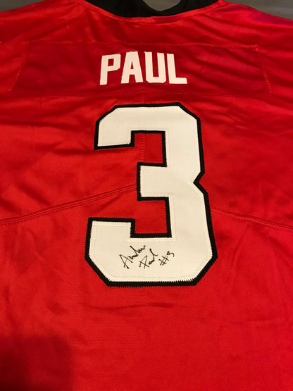 Andrew Paul Autograph Jersey Red