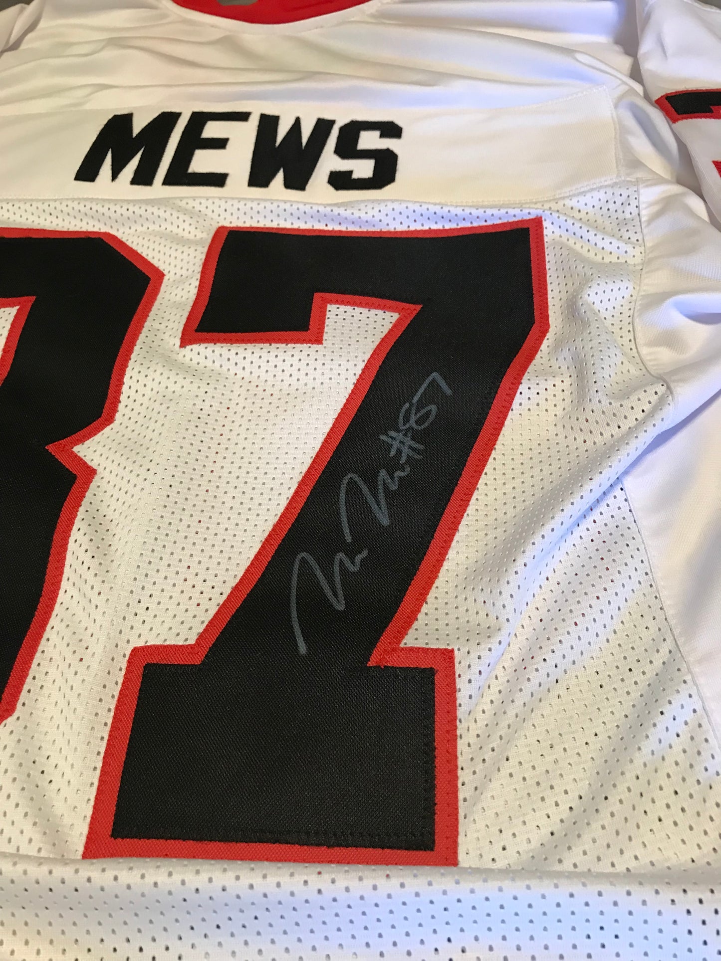 Mekhi Mews Autograph Jersey Red