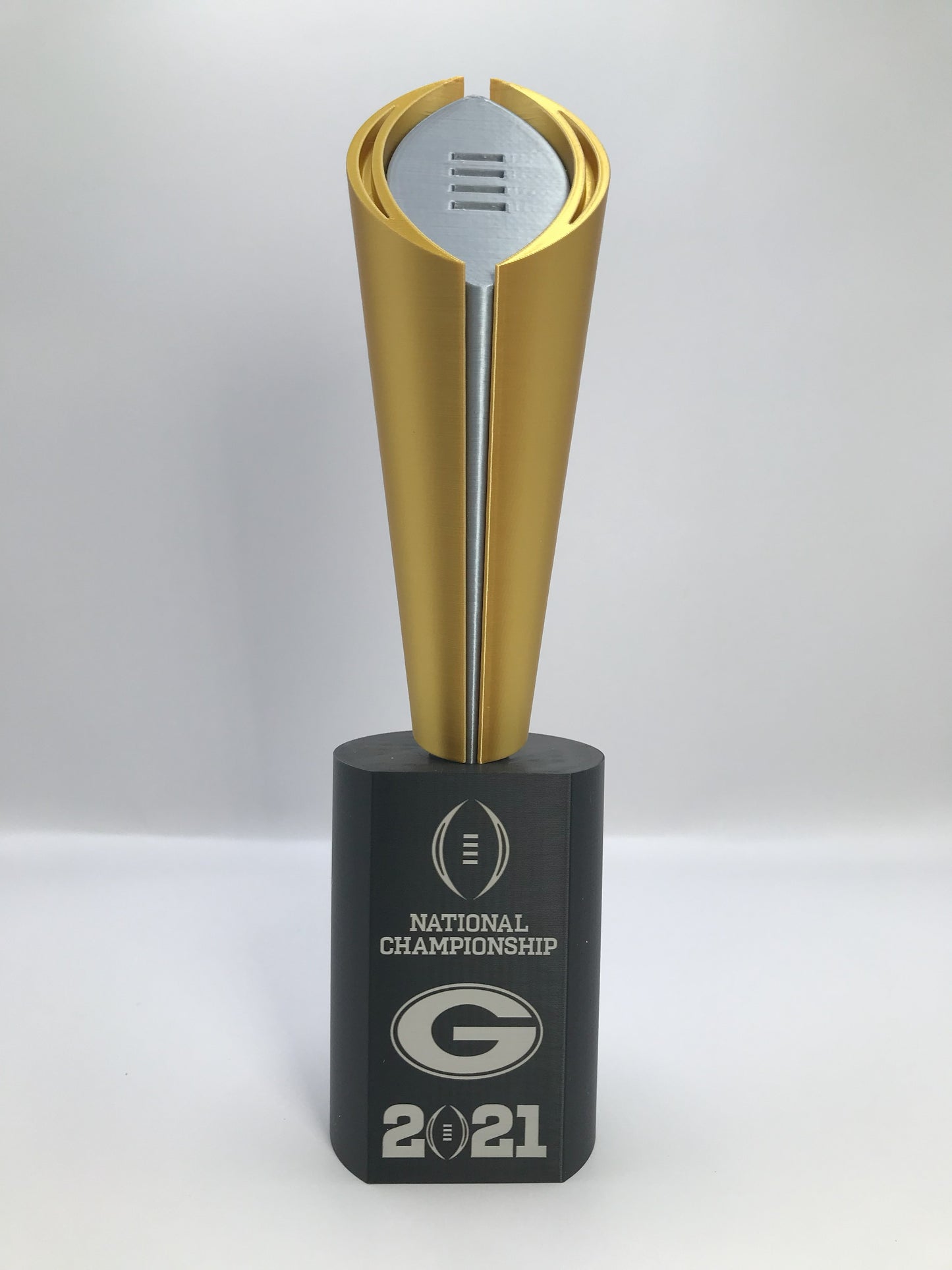 UGA 2021 Replica National Championship Trophy - laser engraved