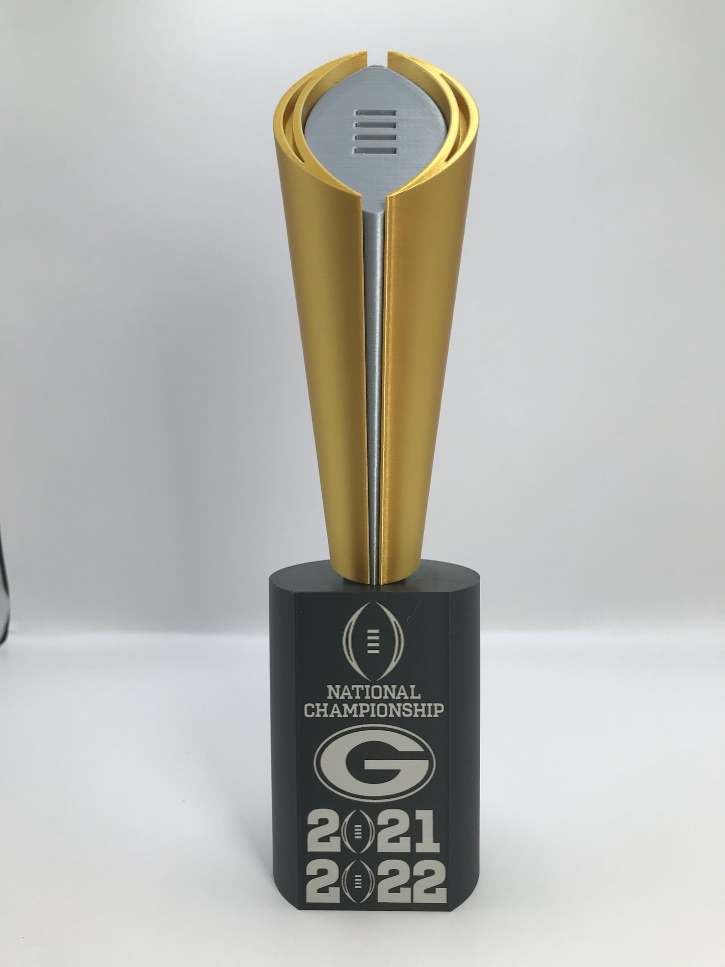 UGA 2021/2022 Replica National Championship Trophy - laser engraved