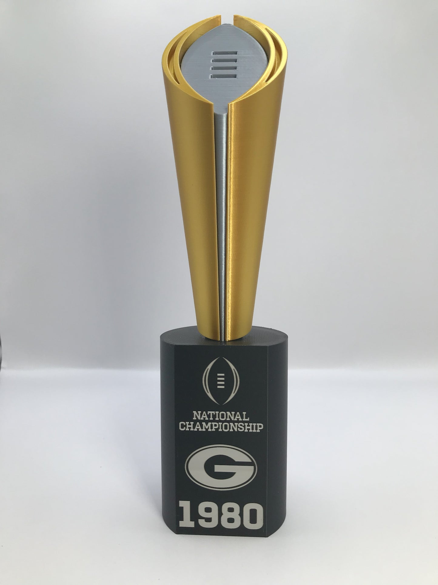 UGA 1980 Replica National Championship Trophy - laser engraved