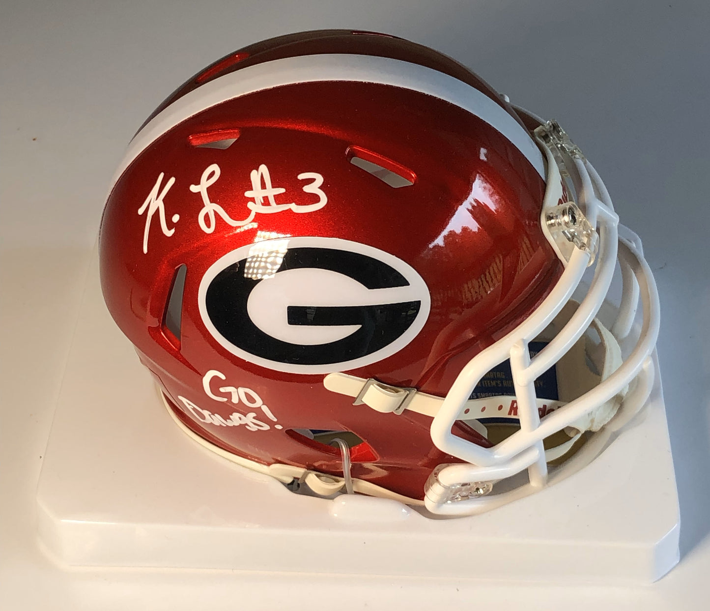 Mini Helmet - Kamari Lassiter Autograph with Radtke COA - UGA