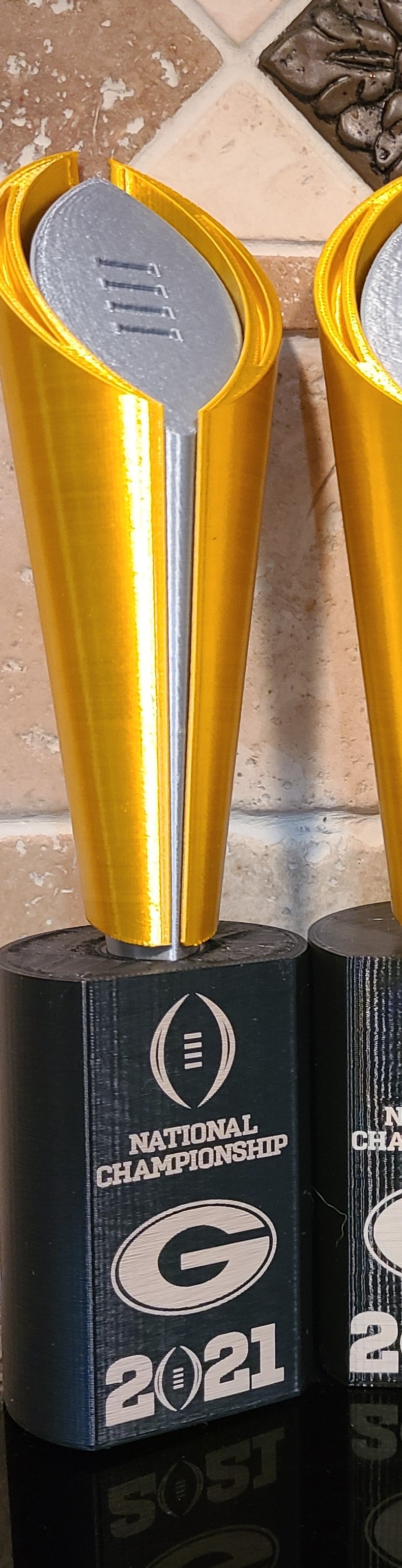 UGA 2021 Replica National Championship Trophy - laser engraved