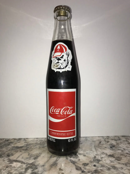 UGA Rare 1985 Bicentennial Coke Bottle