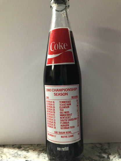 UGA 1980 National Championship Coke Bottle