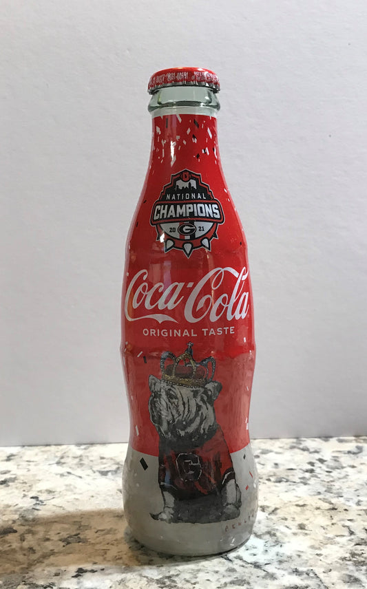 UGA 2021 National Championship Coke Bottle