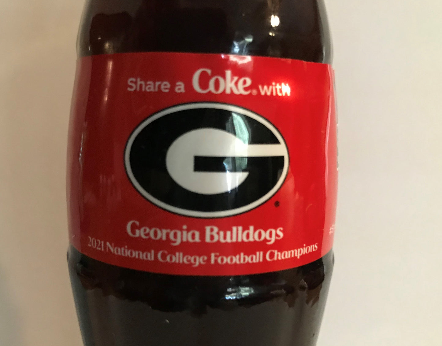 UGA 2021 "G" National Championship Coke Bottles