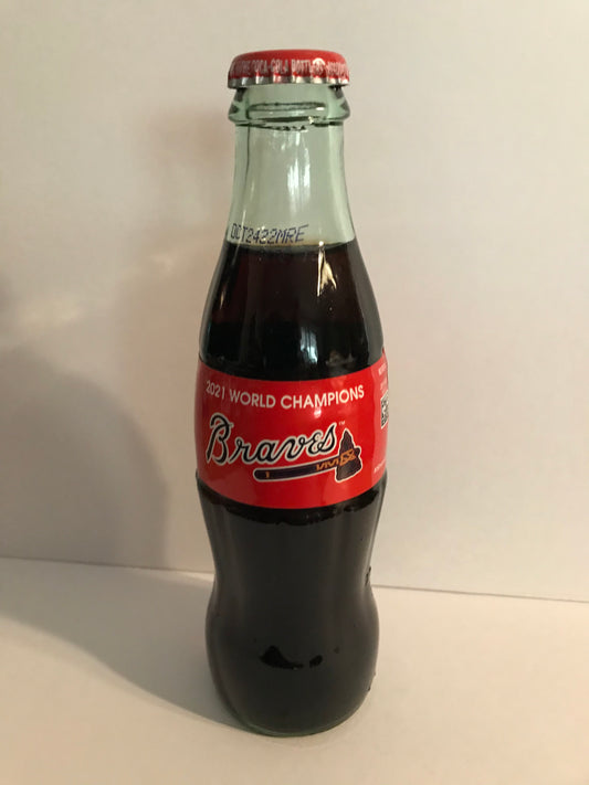 Atlanta Braves 2021 "Braves" World Champions Coke Bottles