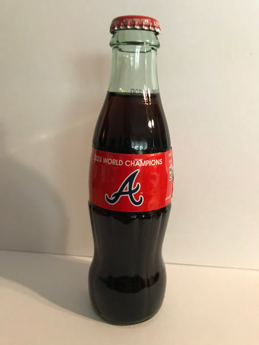 Atlanta Braves 2021 "A" World Champions Coke Bottles