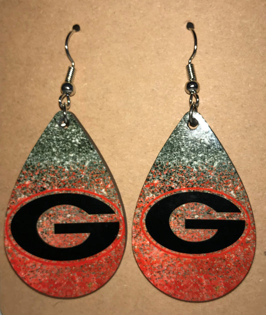 UGA Wooden "G" Earrings