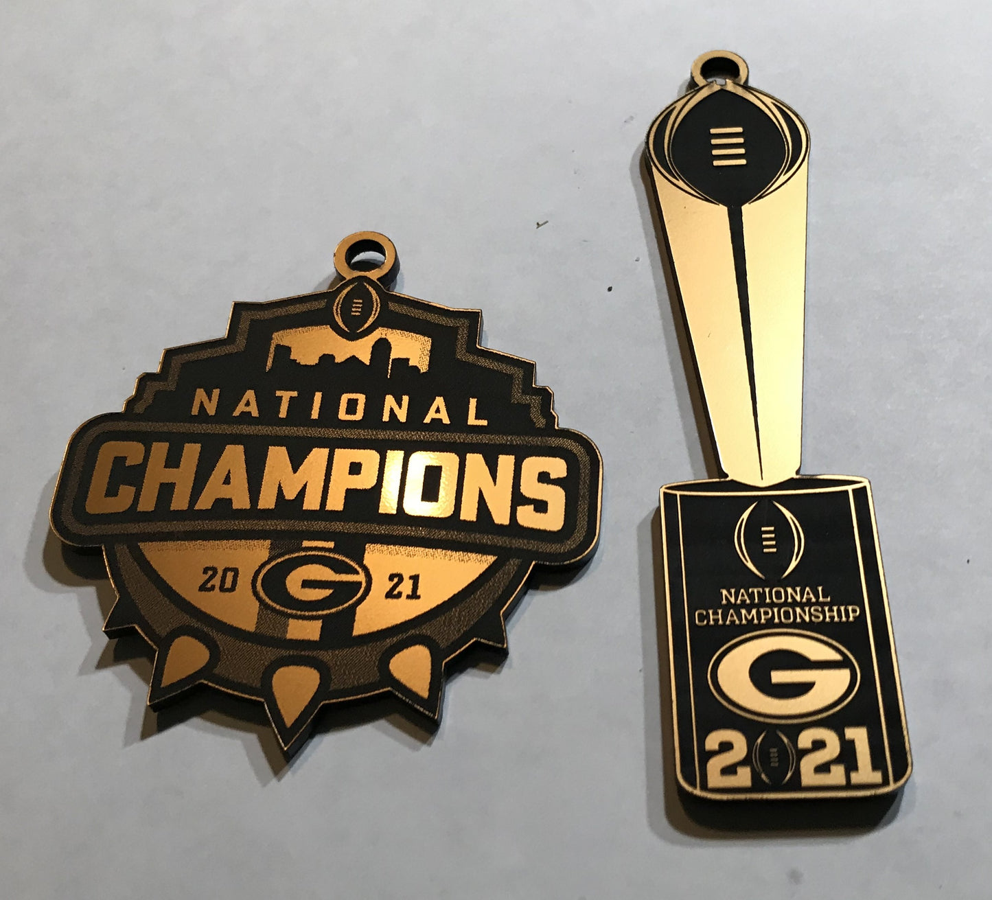 UGA 2021 National Champions Combo Ornament