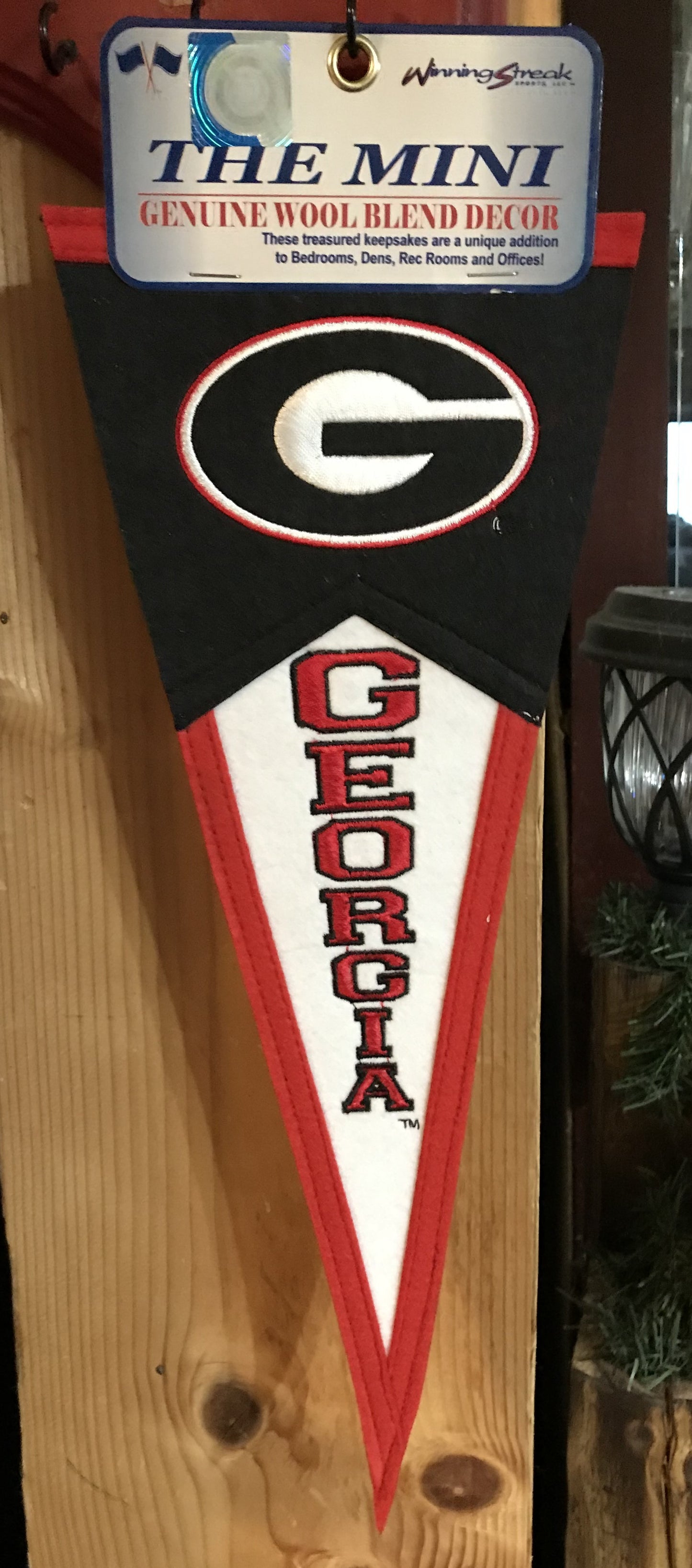 UGA 15"X 6" Wool Pennant