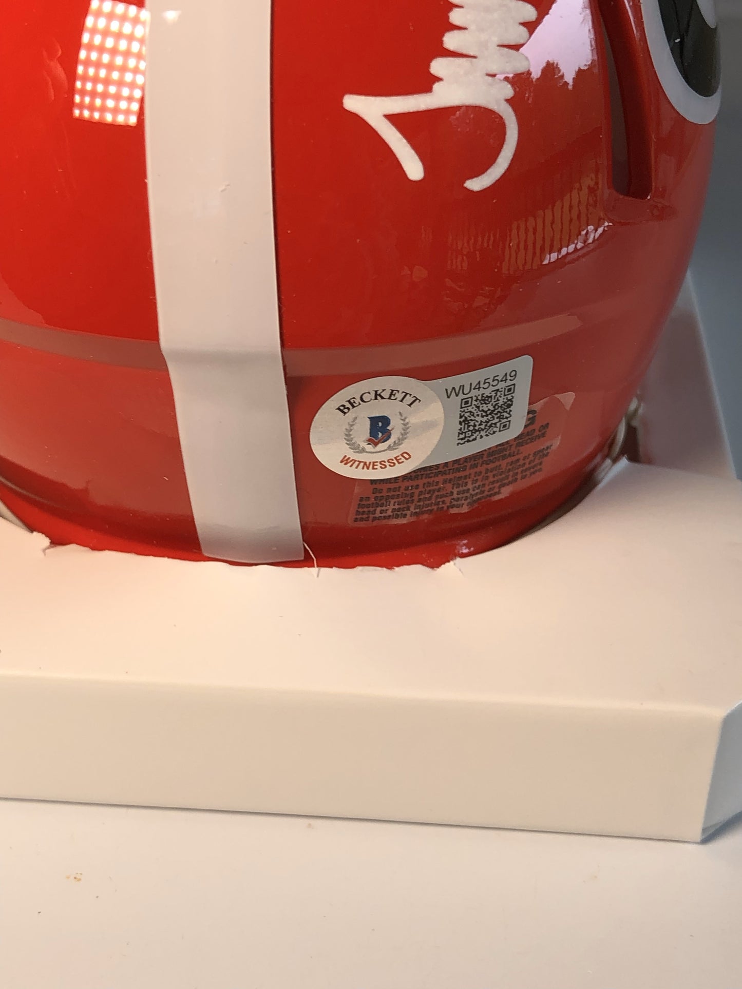 Mini Helmet - Travon Walker Autograph with Beckett COA - UGA