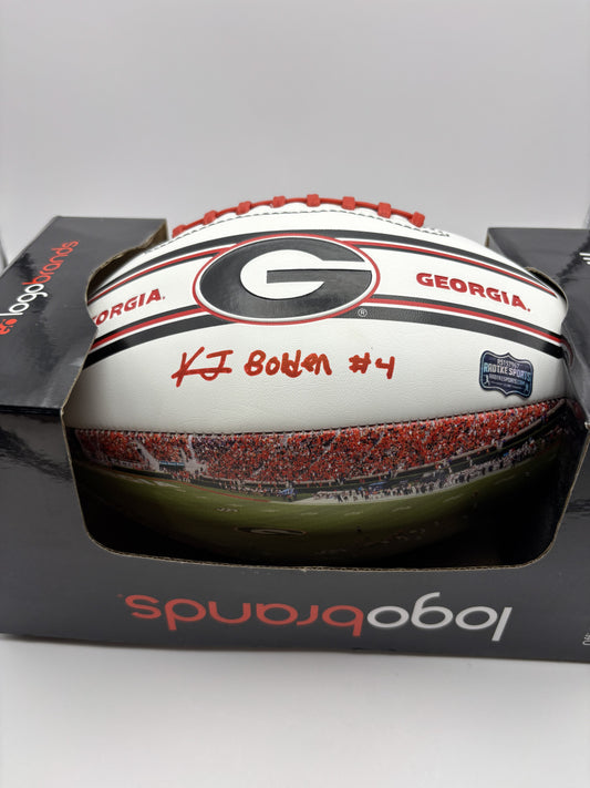 Football - KJ Bolden Autographed Football with Radtke COA