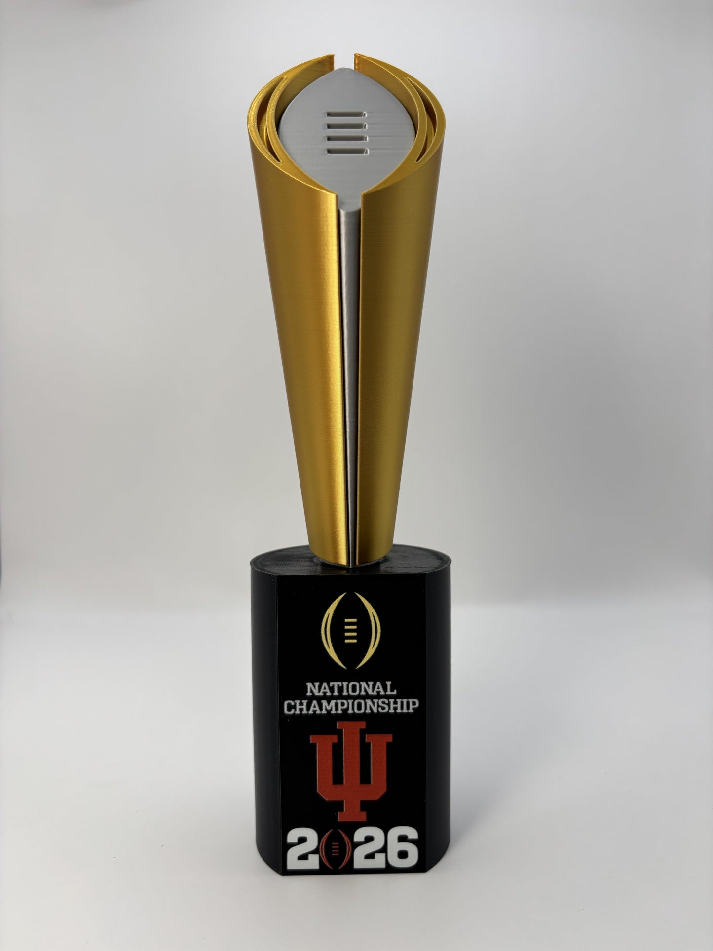 Indiana 2026 10" National Championship Replica Trophy - UV Color Print