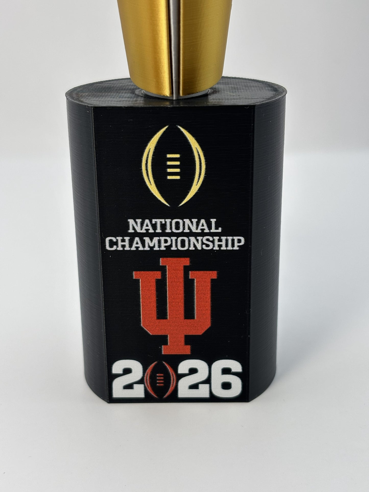 Indiana 2026 10" National Championship Replica Trophy - UV Color Print