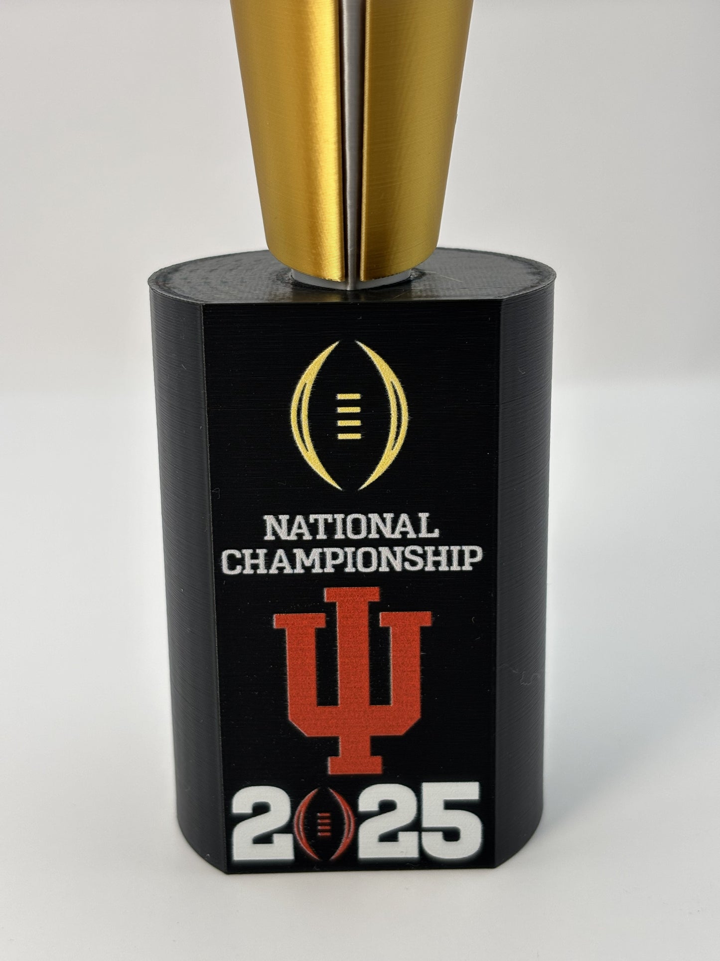 Indiana 2025 10" National Championship Replica Trophy - UV Color Print