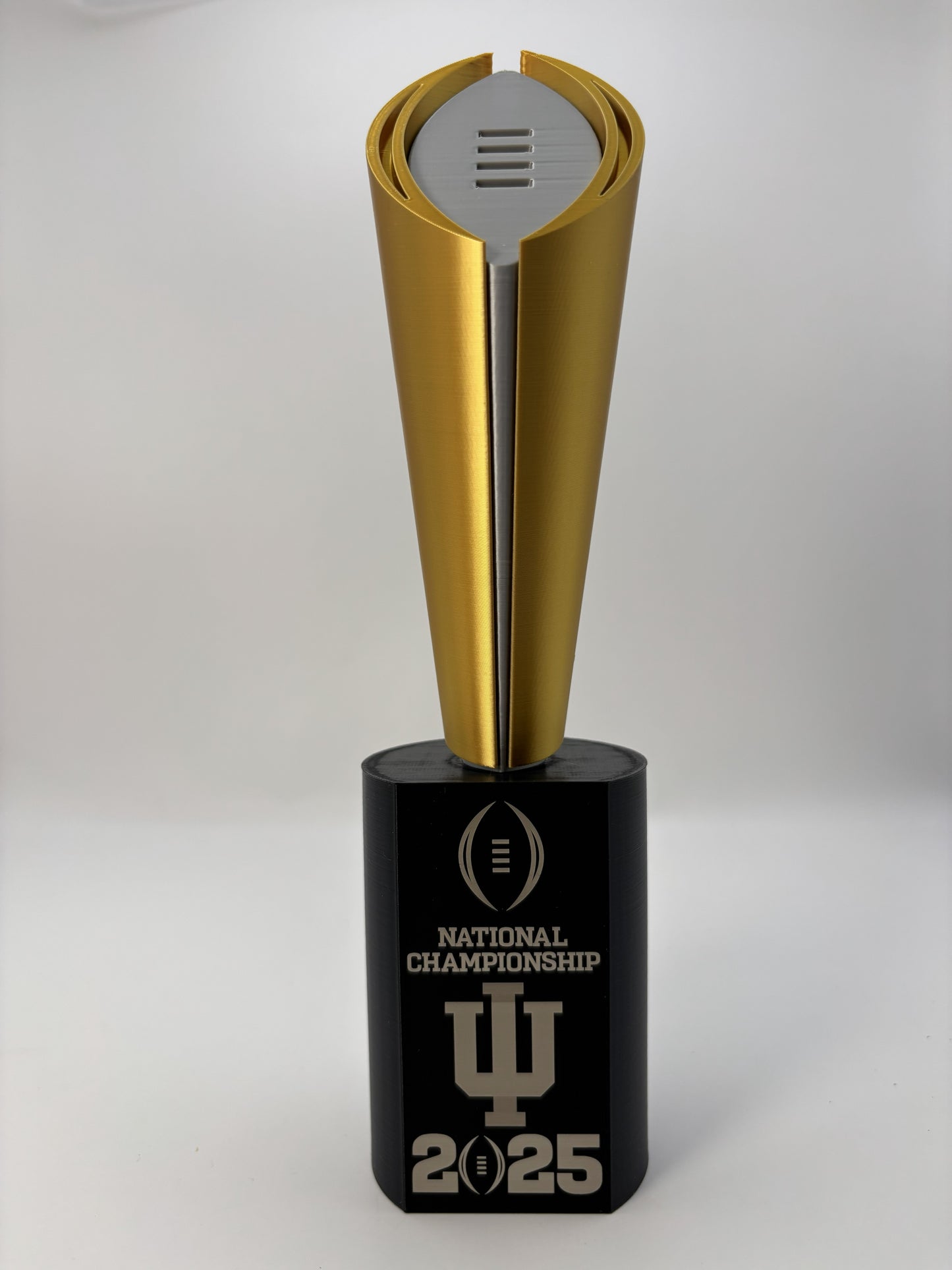Indiana 2025 10" National Championship Replica Trophy - Laser engraved