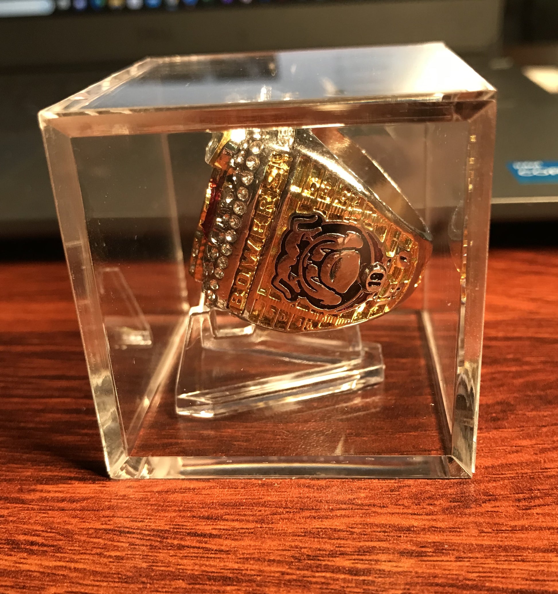 UGA 2022 Brock Bowers Replica National Championship Ring w/display