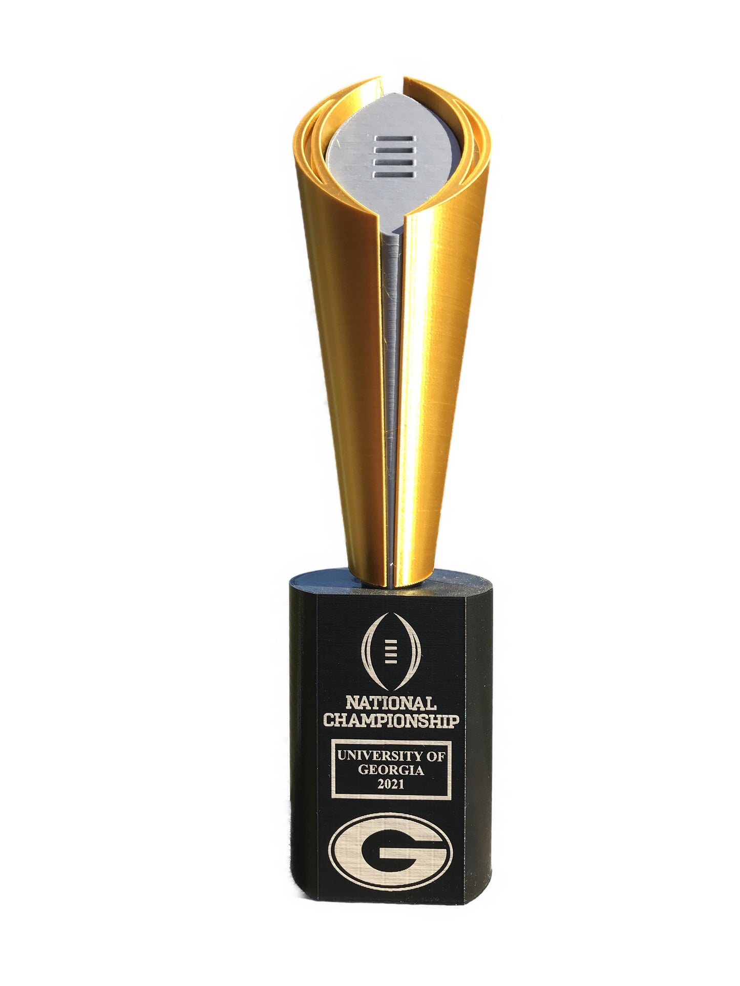 UGA 2021 13.5" Nation Championship Replica Trophy - Laser engraved