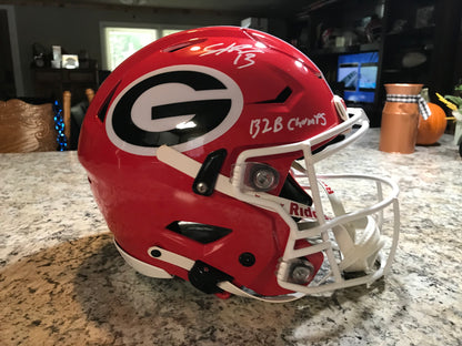 Stetson Bennett signed Full size Riddell Speedflex helmet - UGA