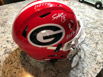 Stetson Bennett signed Full size Riddell Speedflex helmet - UGA