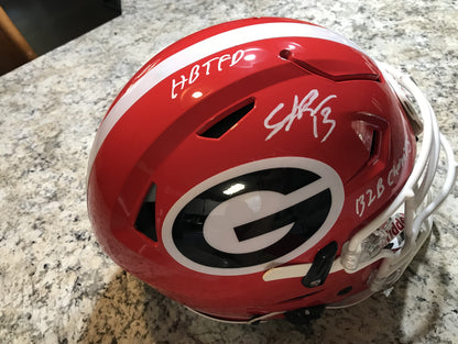 Stetson Bennett signed Full size Riddell Speedflex helmet - UGA