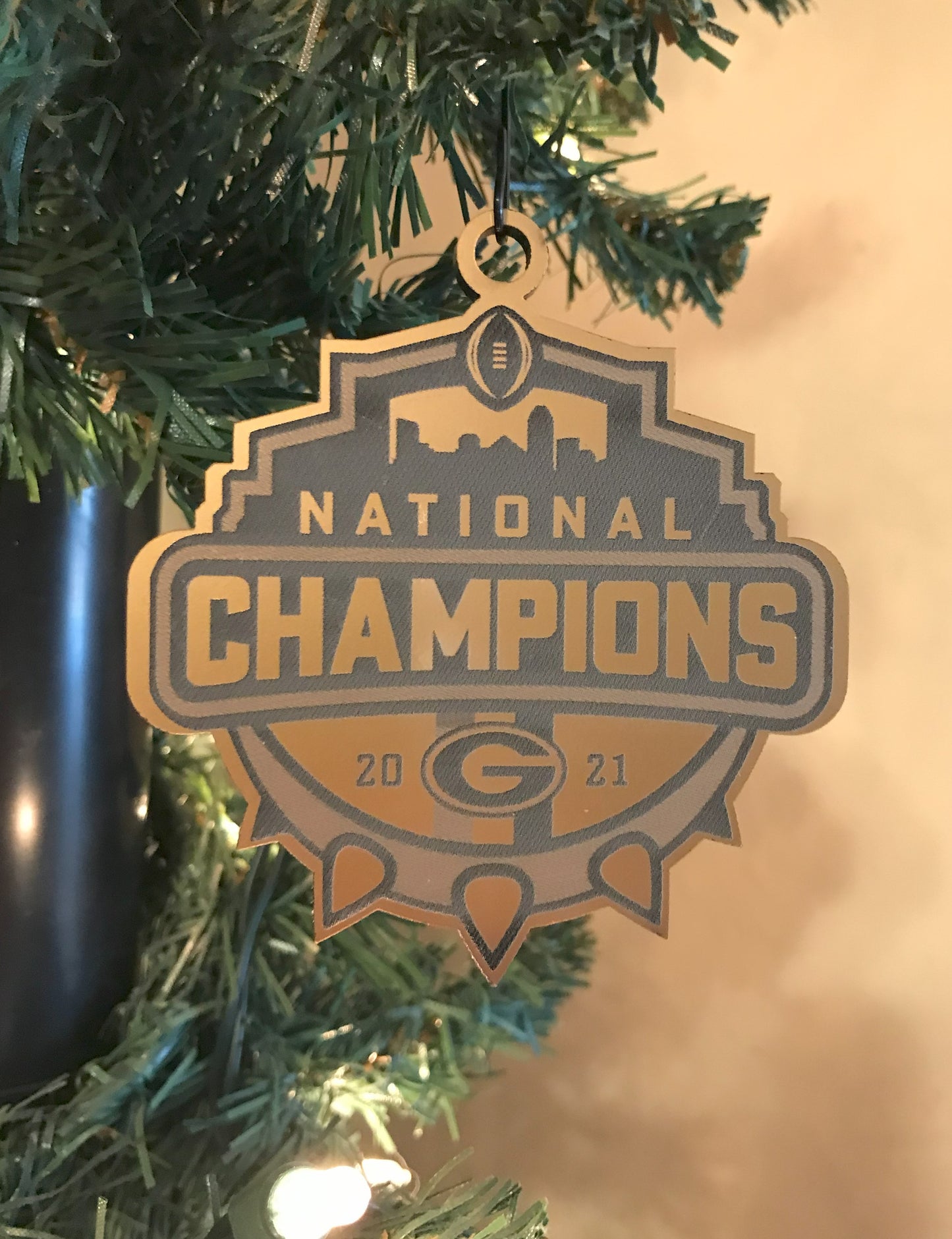 UGA 2021 National Champions (Spikes) Ornament 3"x3"