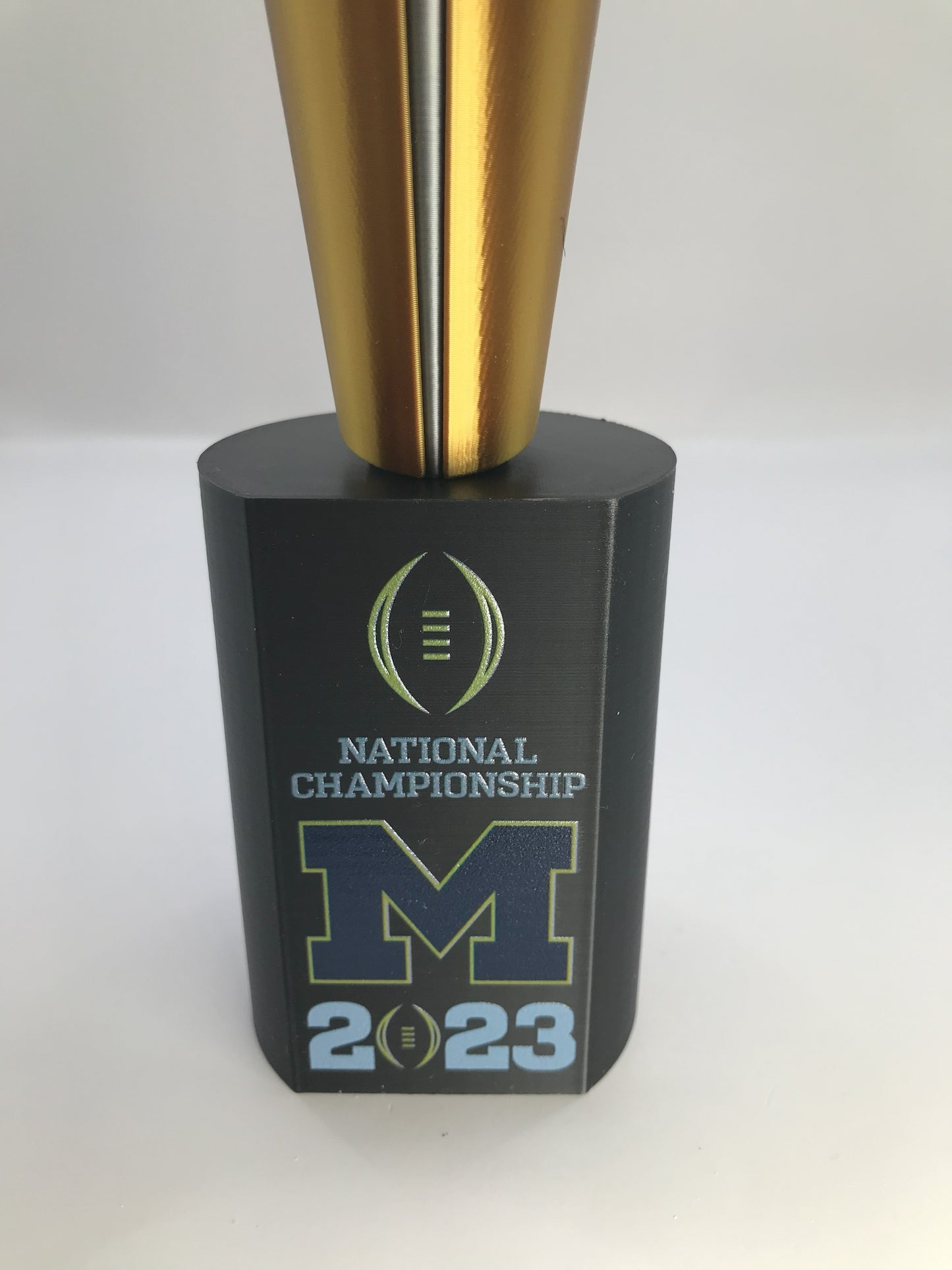 Michigan 2023 10" National Championship Replica Trophy - UV Color Print