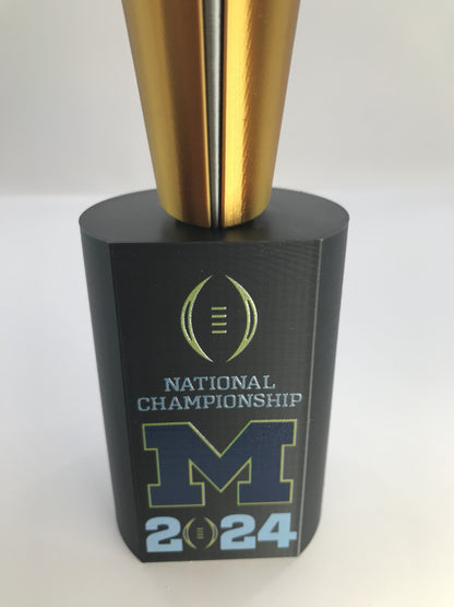 Michigan 2024 10" National Championship Replica Trophy - UV Color Print