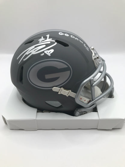 Mini Helmet - Trevor Etienne Autographed Riddell Slate with Legit COA