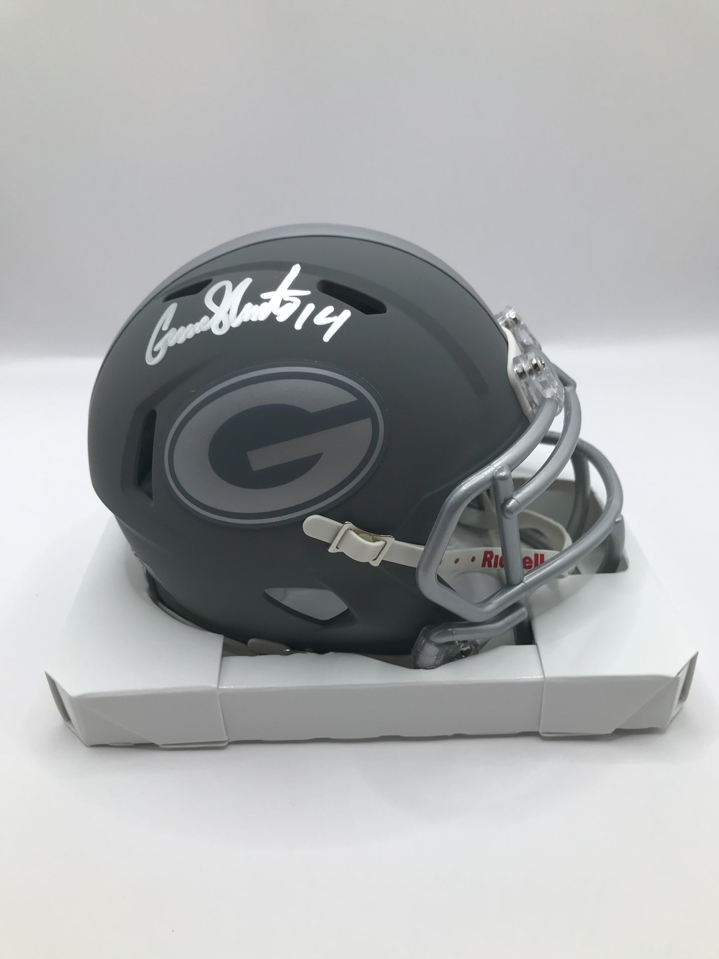 Mini Helmet - Gunner Stockton Autographed Riddell Slate with Legit COA