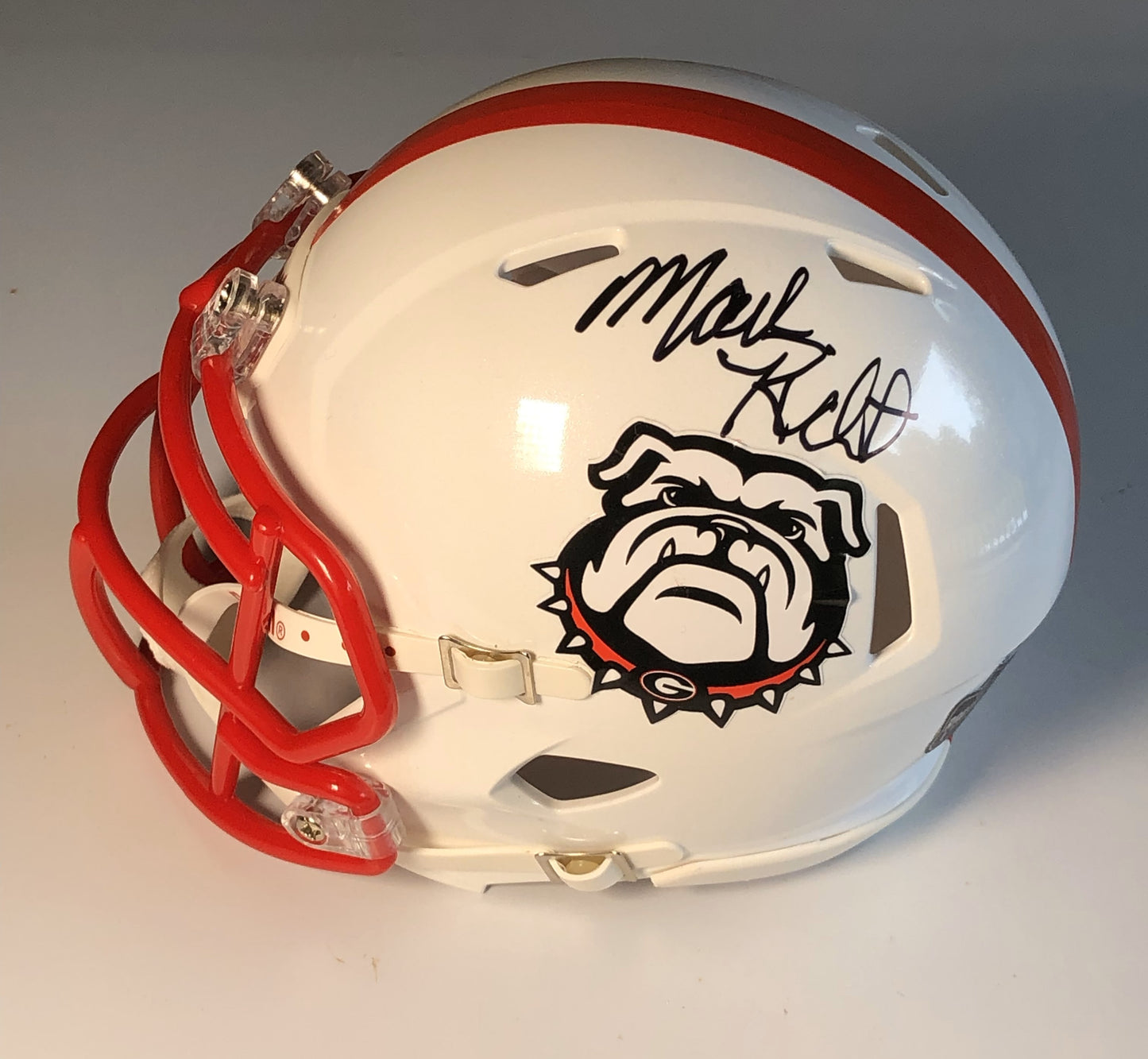 Mini Helmet - Mark Richt Autograph with Radtke COA - UGA