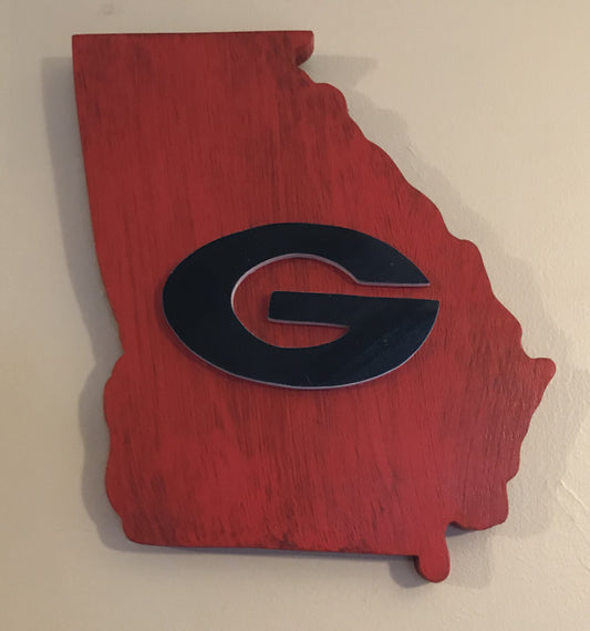 UGA Wooden Wall Art (G) Hand Made