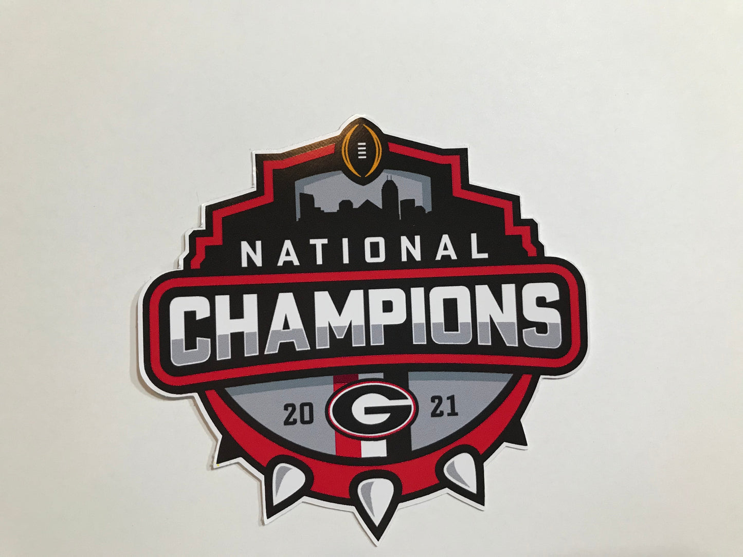 2021 UGA National Campions logo decals - 3 per order